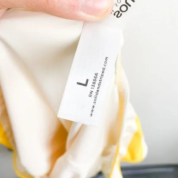 🌻 SOULCYCLE x SOLID & STRIPED One Piece Swimsuit Large - Picture 5 of 6